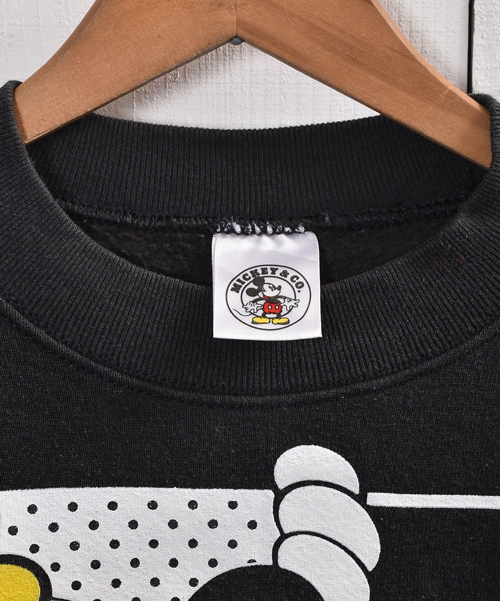 ꥫ֥ߥåߥˡץեץȥåȡMade in USA Mickey  Minnie Mouse Official Print Sweatͥ