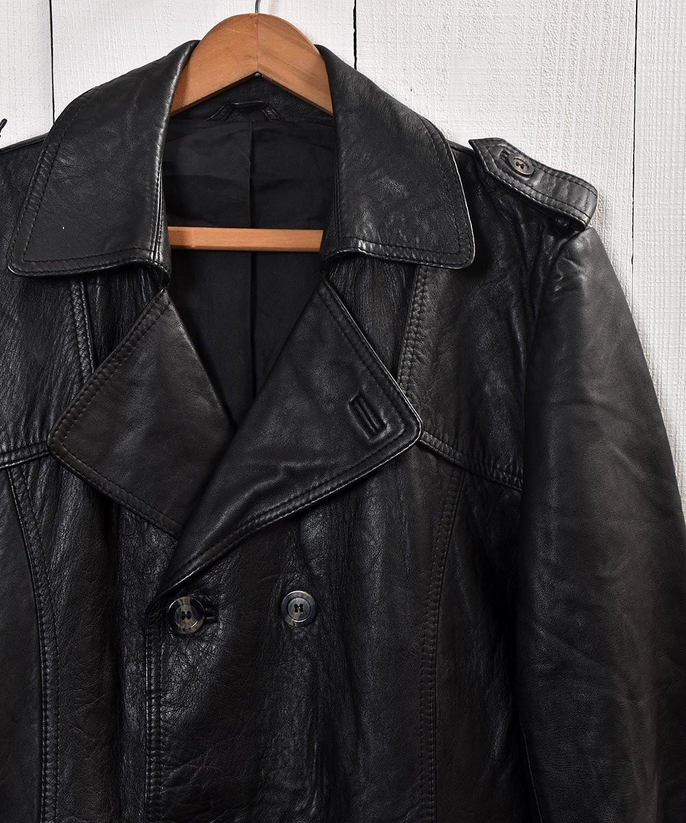 ֥å 쥶 ڤؤ 󥰥 Black Leather Patchwork Long Coat 

ͥ