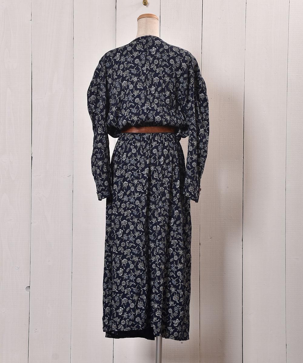 ꥫ 顼顼  ԡMade in USA Sailor Collar One-Piece Flower Pattern ͥ