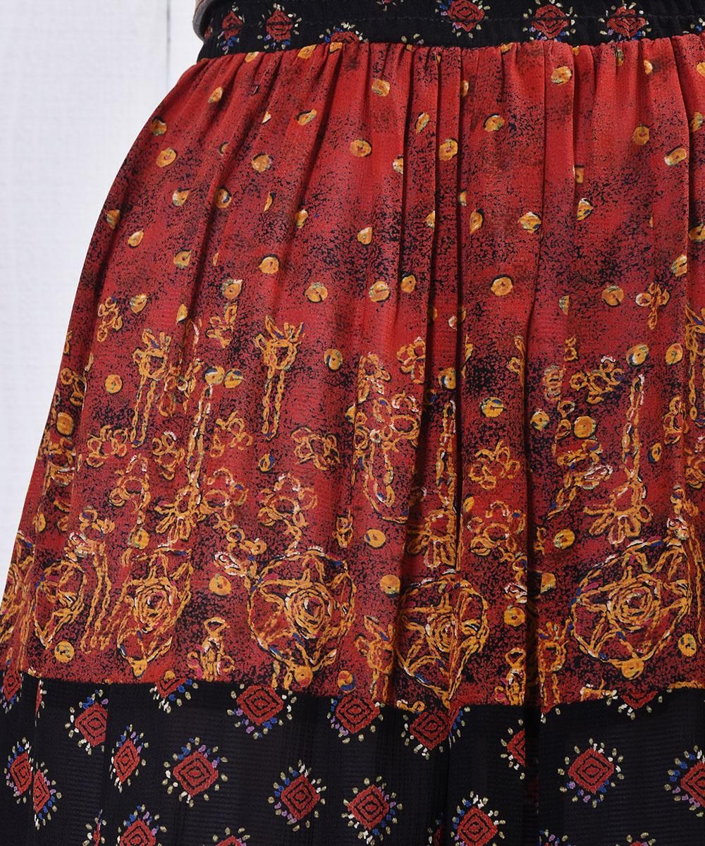 「アメリカ製」 マルチパターン 切り替え フロントボタン スカート｜”Made in USA" Multi Pattern Switch