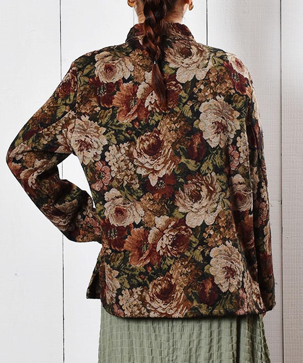 花柄 ゴブラン ジャケット｜Flower Pattern Gobelin Jacket - 古着の ...