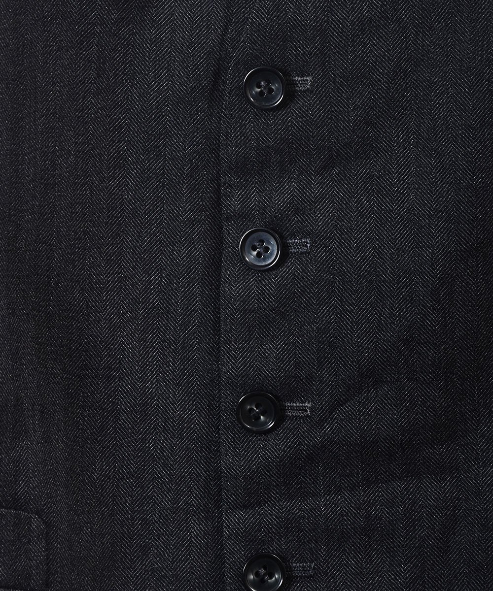إܡ ĥ٥ 㥳륰졼Herringbone Suit Vest Charcoal Grayͥ