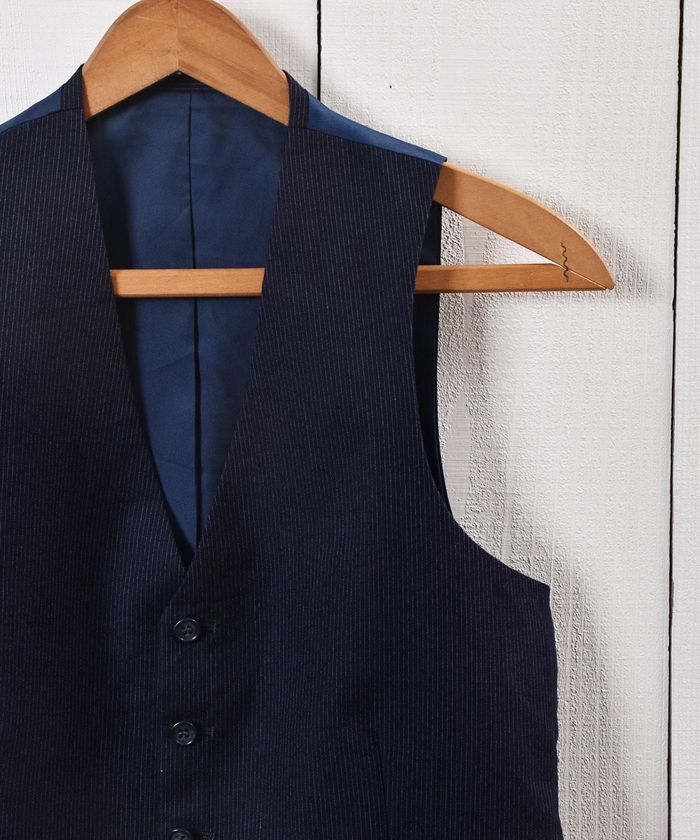 ȥ饤 ĥ٥ ͥӡ C Stripe Suit Vest Navyͥ