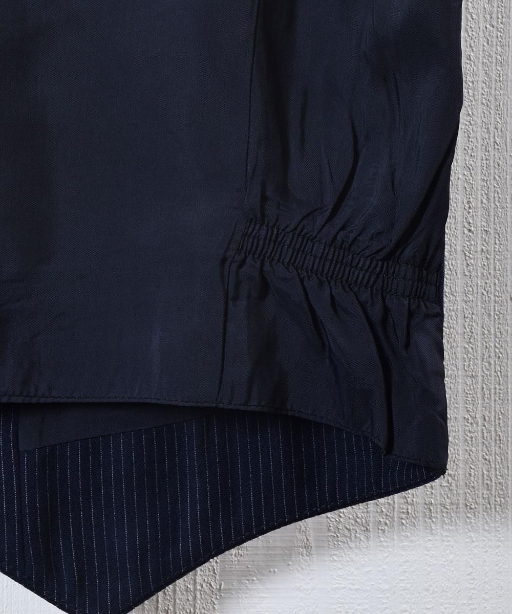 ストライプ スーツベスト ネイビー D|Stripe Suit Vest Navy ストライプ スーツベスト ネイビー D|Stripe Suit Vest Navy