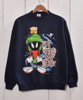 奢ꥫ֥롼ˡƥ塼󥺡ץ饯ץȥåȡMade in USA LOONEY TUNES Print Sweat Υͥå 岰졼ץե롼 ࡼ