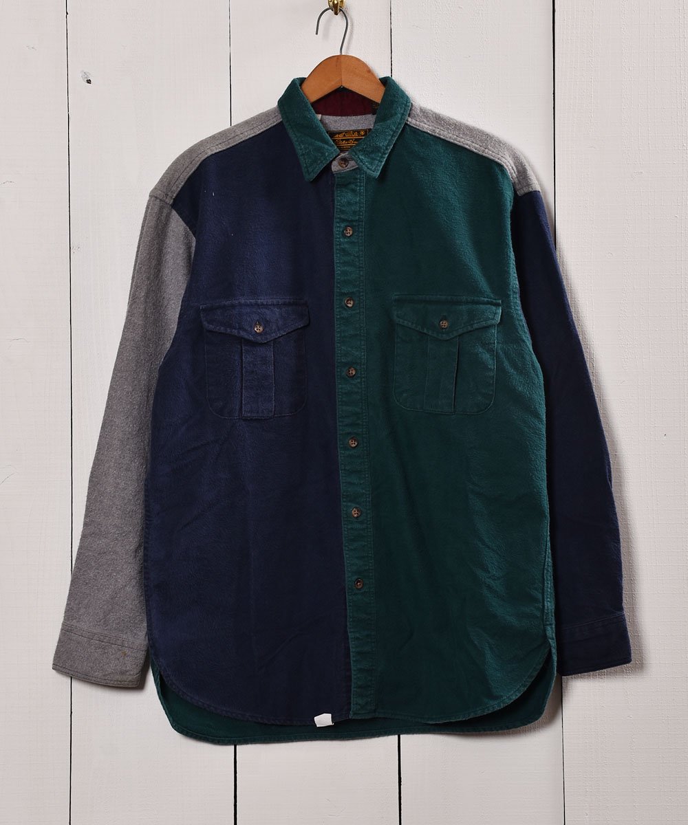  ֥ǥХڤؤѥ եͥĹµ  | Eddie Bauer Switch Pattern Flannel Long Sleeve Shirt  ͥå  岰졼ץե롼 ࡼ