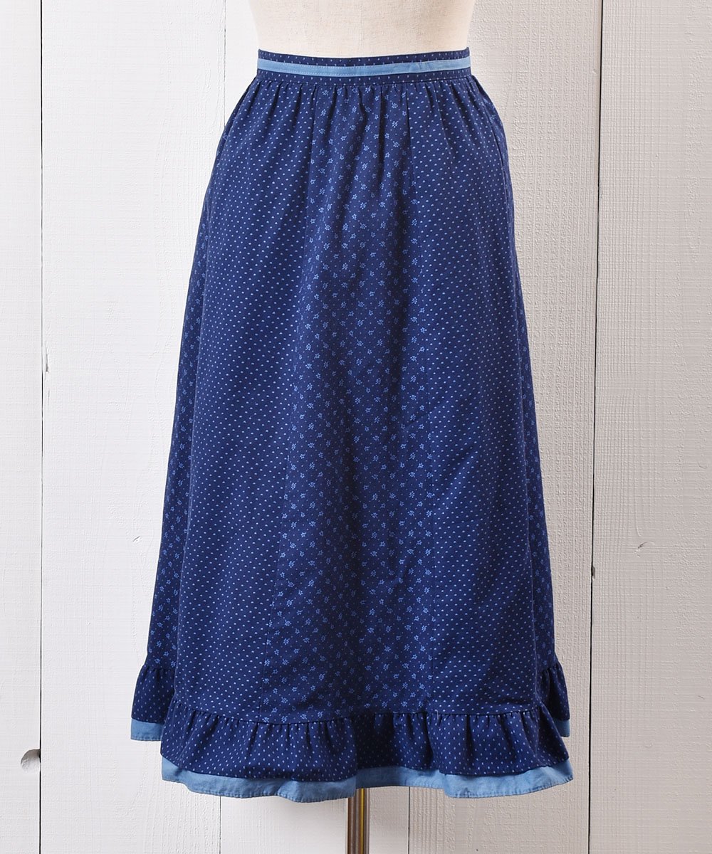  衼å    ߥǥMade in Euro Frower Pattern Tylol Skirt Midi length  ͥå  岰졼ץե롼 ࡼ