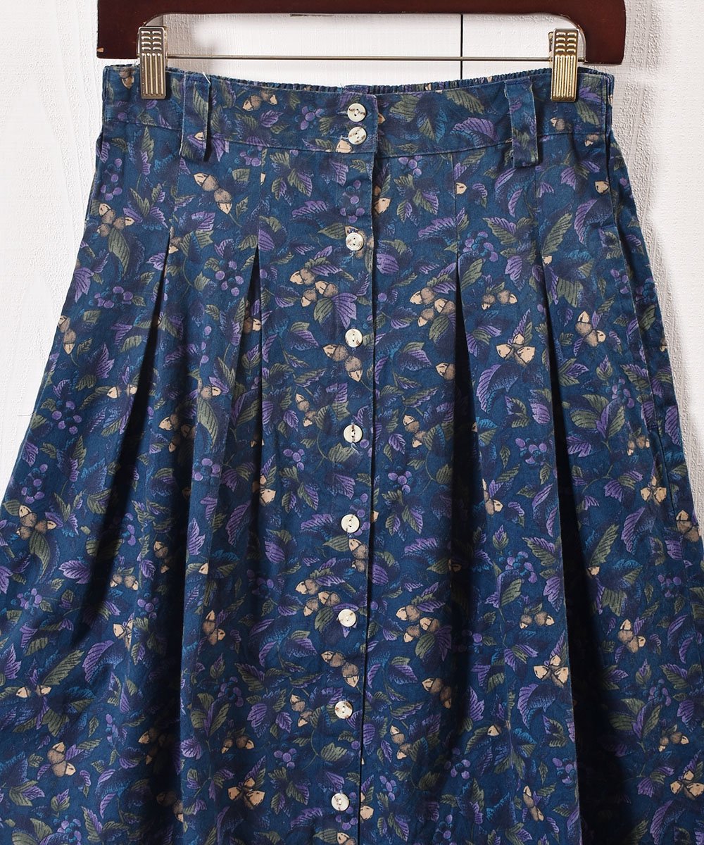 ʥ ƺ ܥ åȥ  ߥǥMade in Canada Grapes Pattern Front Buton Skirt  Midi lengthͥ