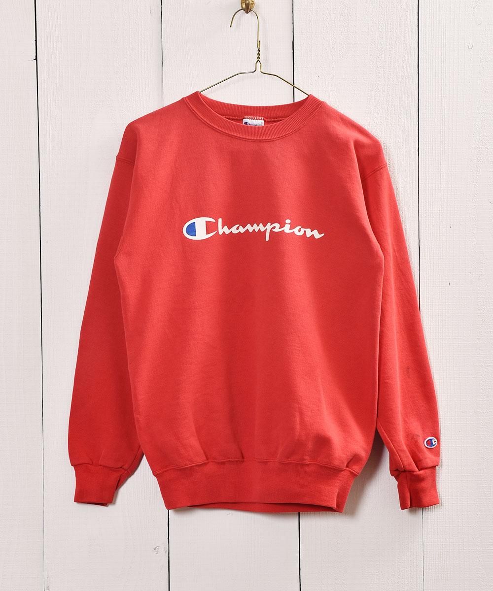 チャンピオン ロゴ プリント スウェット レッド｜Champion Print Sweat