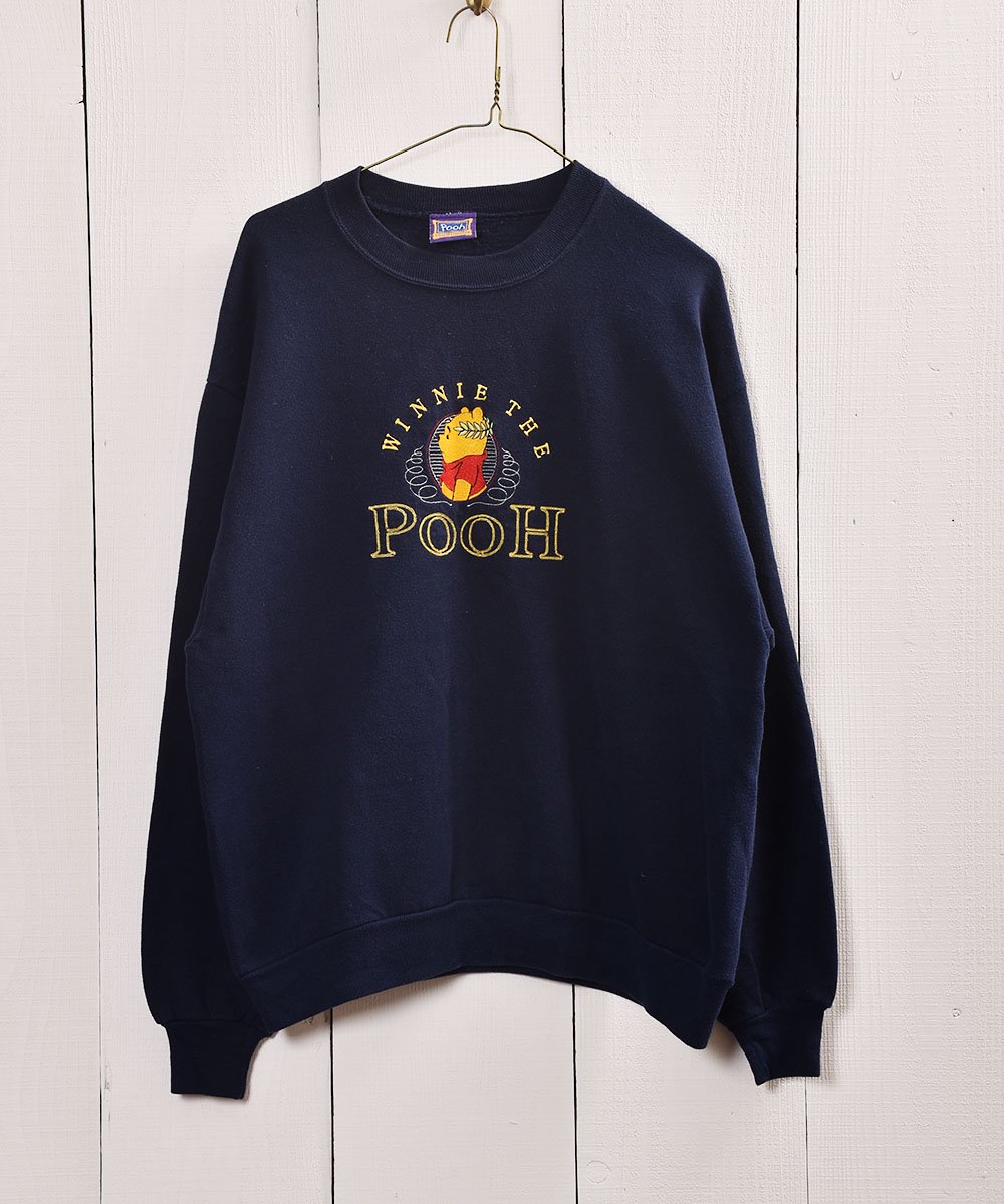  ȡǥˡ סɽ å ͥӡWinne the Pooh Embroidery Sweat  Navy  ͥå  岰졼ץե롼 ࡼ