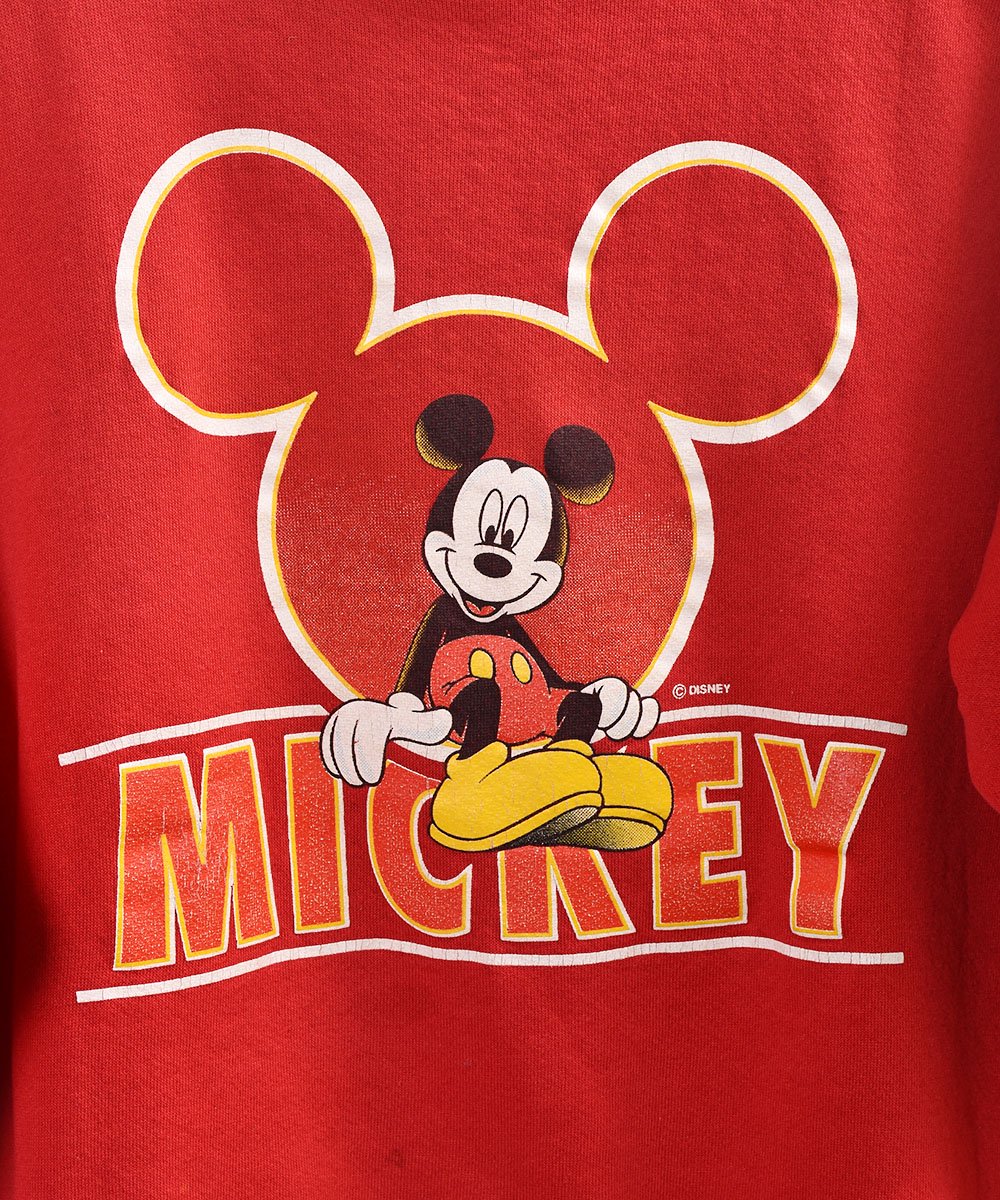 最大52％オフ！ 00s USA製 Disneyディズニー ミッキー刺繍スウェット 