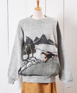 奤ꥢ  ѥå  졼áMade in Italy Skating Patch Sweater Gray Υͥå 岰졼ץե롼 ࡼ