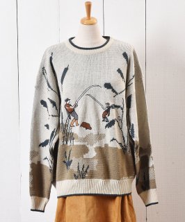 衼å եå ѥå áMade in Europe Fishing Patch Sweater Υͥå 岰졼ץե롼 ࡼ