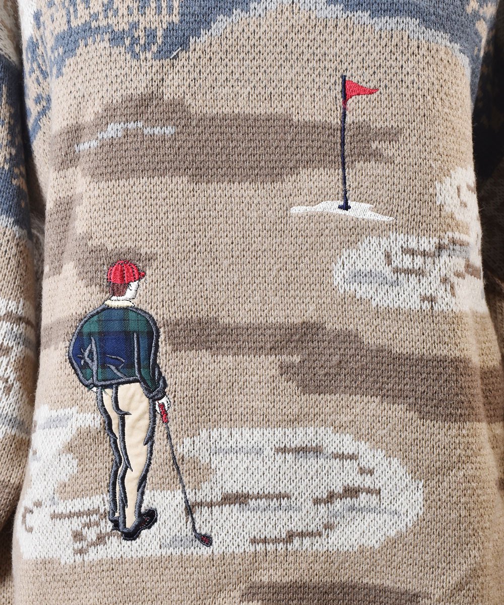 ѥå  ١Play Golf Patch Sweater Beigeͥ