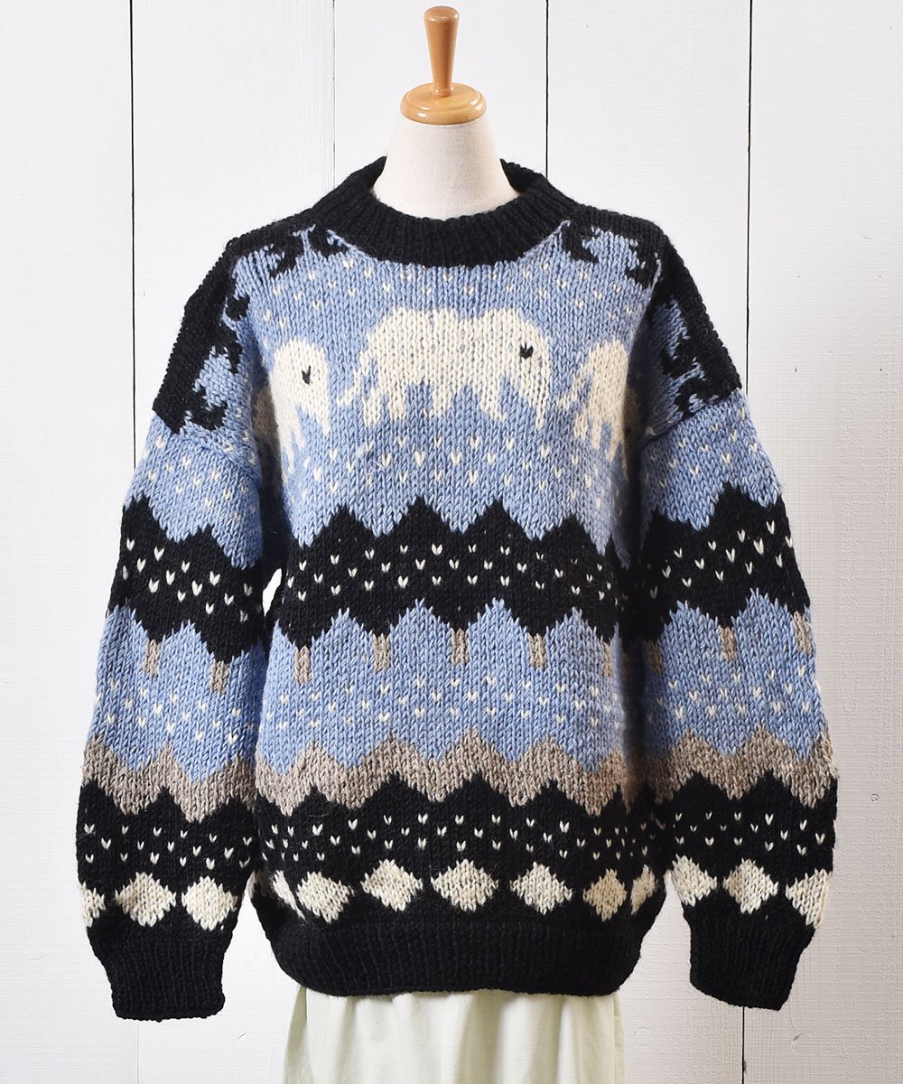  ͥѡ   Made in Nepal Elephant Wool Sweater  ͥå  岰졼ץե롼 ࡼ