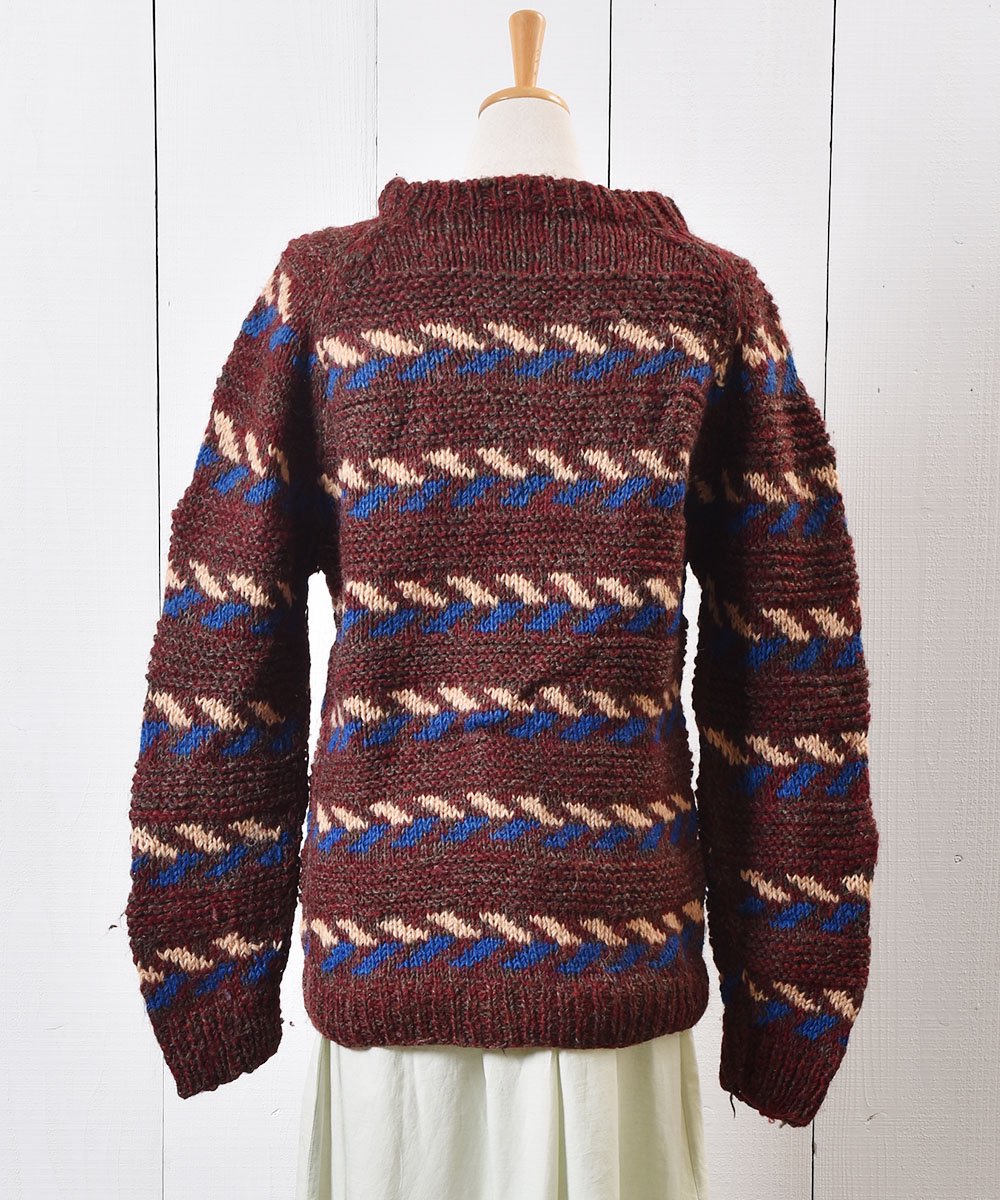 ܡ 㥬 ߥå  Border Jaquard Mix Knit Sweater  
ͥ