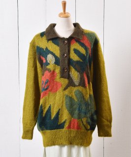   ˥å   Flower Knit Collar Sweater Υͥå 岰졼ץե롼 ࡼ