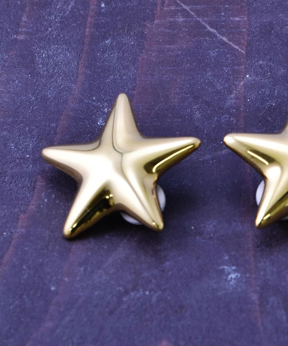 ゴールド　ゴージャス　星ロゴデザイン ピアス ゴールド ゴージャス 星ロゴデザイン ピアス