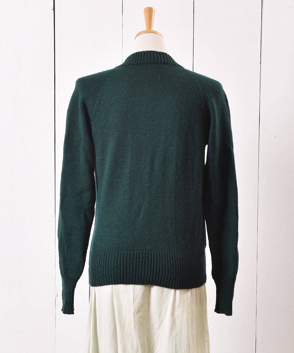 70~80ǯ 쥶& ǥ˥å 70~80's LeatherSuede Design Knit ͥ
