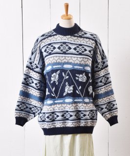 ե ˥å  Fairisle Knit Sweater Rose Υͥå 岰졼ץե롼 ࡼ