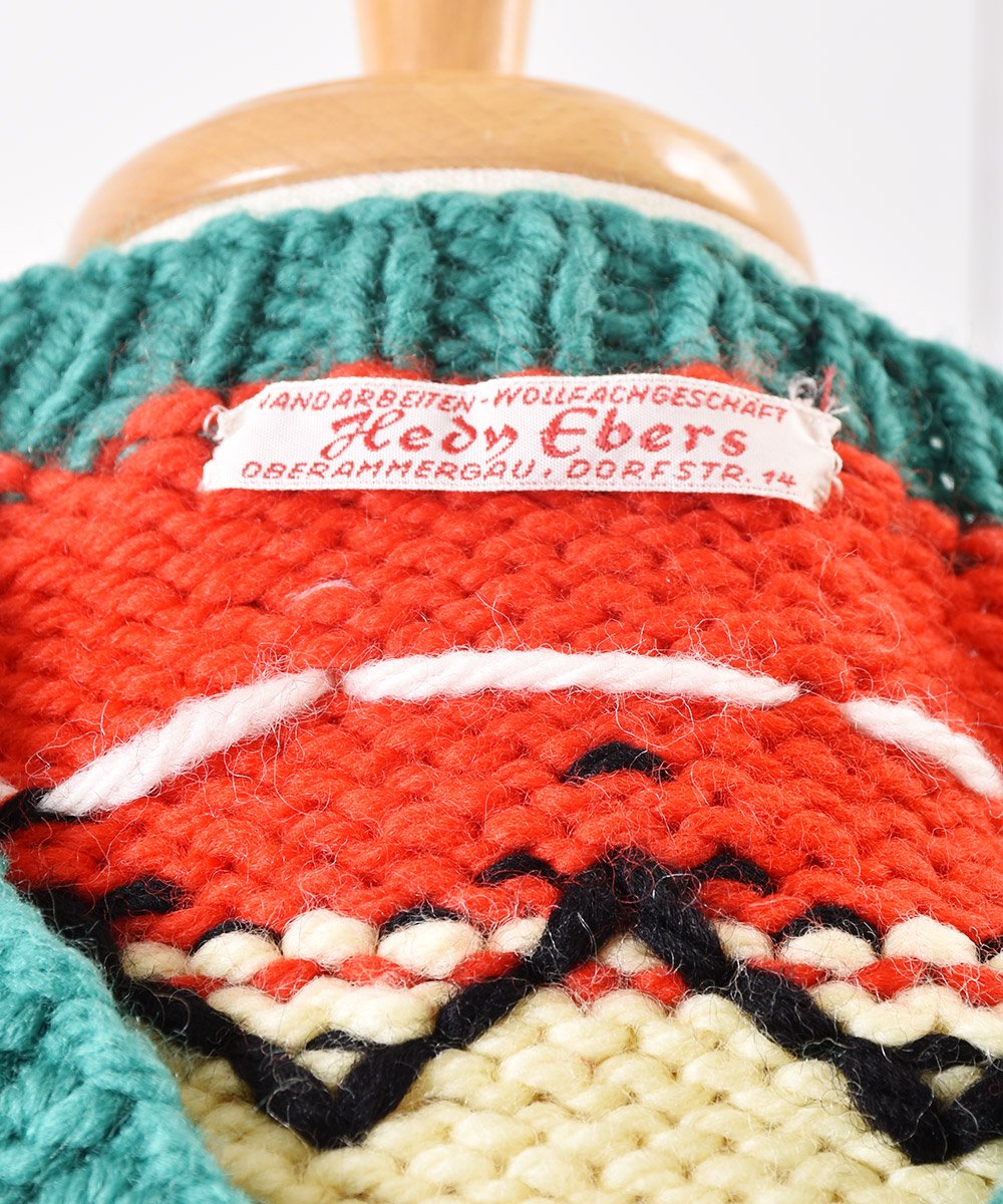 Hedy Ebers】70年代 ニット セーター マルチカラー｜70's Knit Sweater 