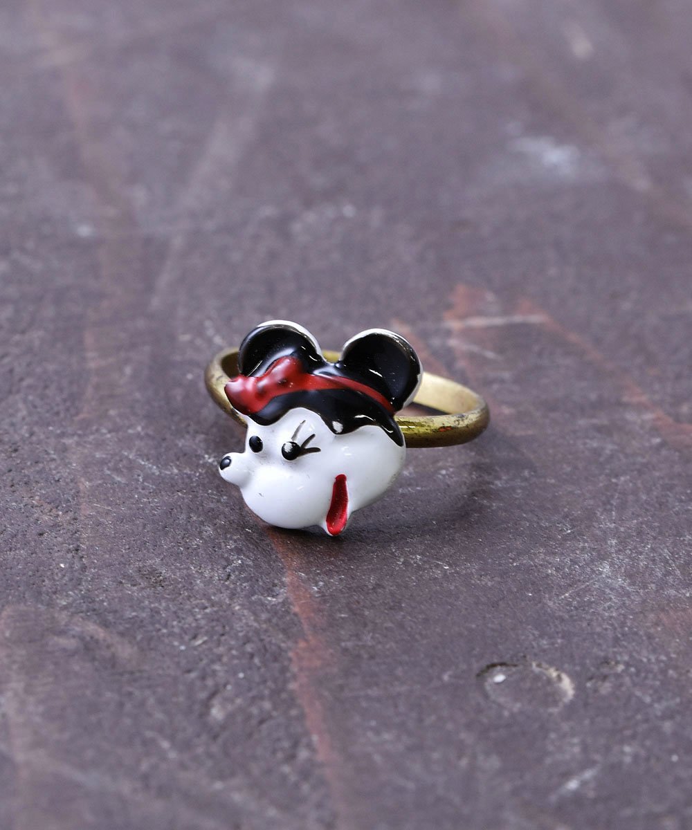  衼å ߥˡޥ ɥ顼 Made in Europe Gold Color Ring Minnie Mouse  ͥå  岰졼ץե롼 ࡼ