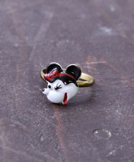衼å ߥˡޥ ɥ顼 Made in Europe Gold Color Ring Minnie Mouse Υͥå 岰졼ץե롼 ࡼ
