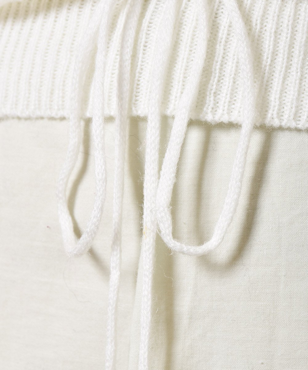 ǥ˥å ֻɽ ɥ顼Design knit Sweater Flower Embroidered Stand Collarͥ
