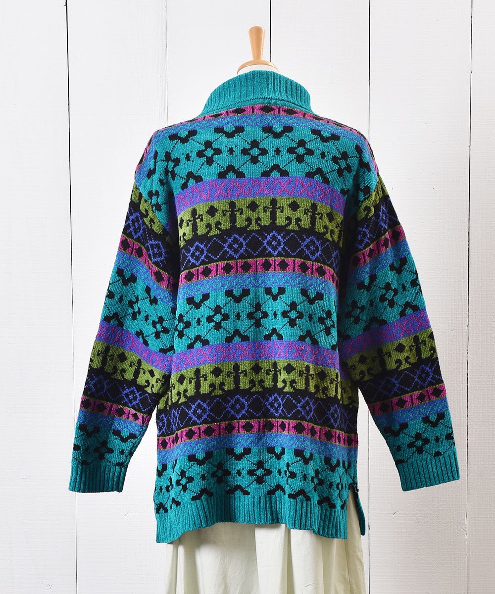 90年代 モールニット セーター マルチカラー｜90's Mole Knit Sweater 