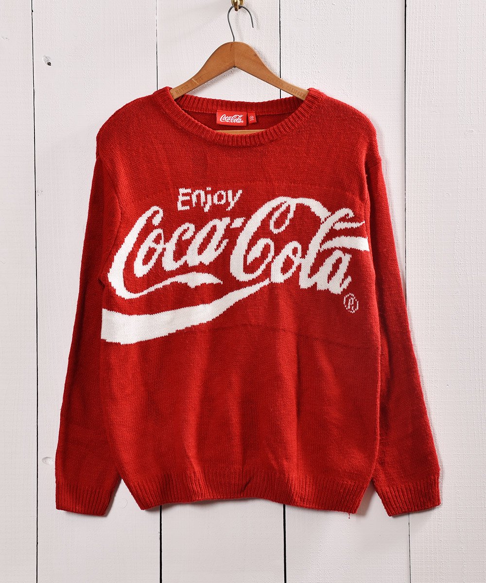  ֥ץե˥å ȥ áCoca-Cola Official Logo Knit  ͥå  岰졼ץե롼 ࡼ