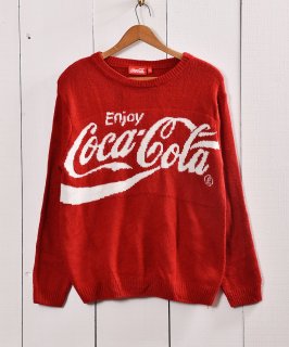 ֥ץե˥å ȥ áCoca-Cola Official Logo Knit Υͥå 岰졼ץե롼 ࡼ