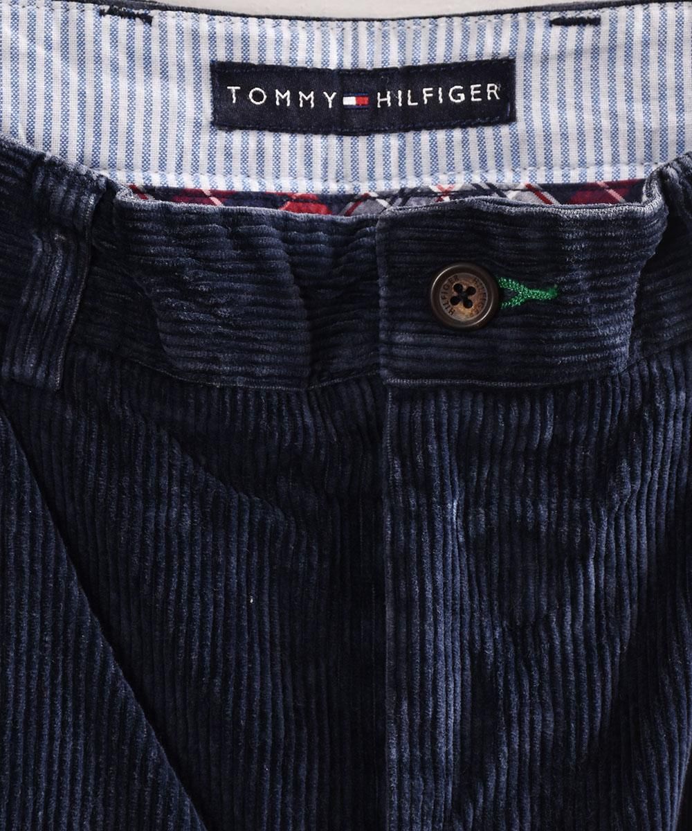 トミーヒルフィガー」細畝コーデュロイ タック入りパンツ W32｜”Tommy