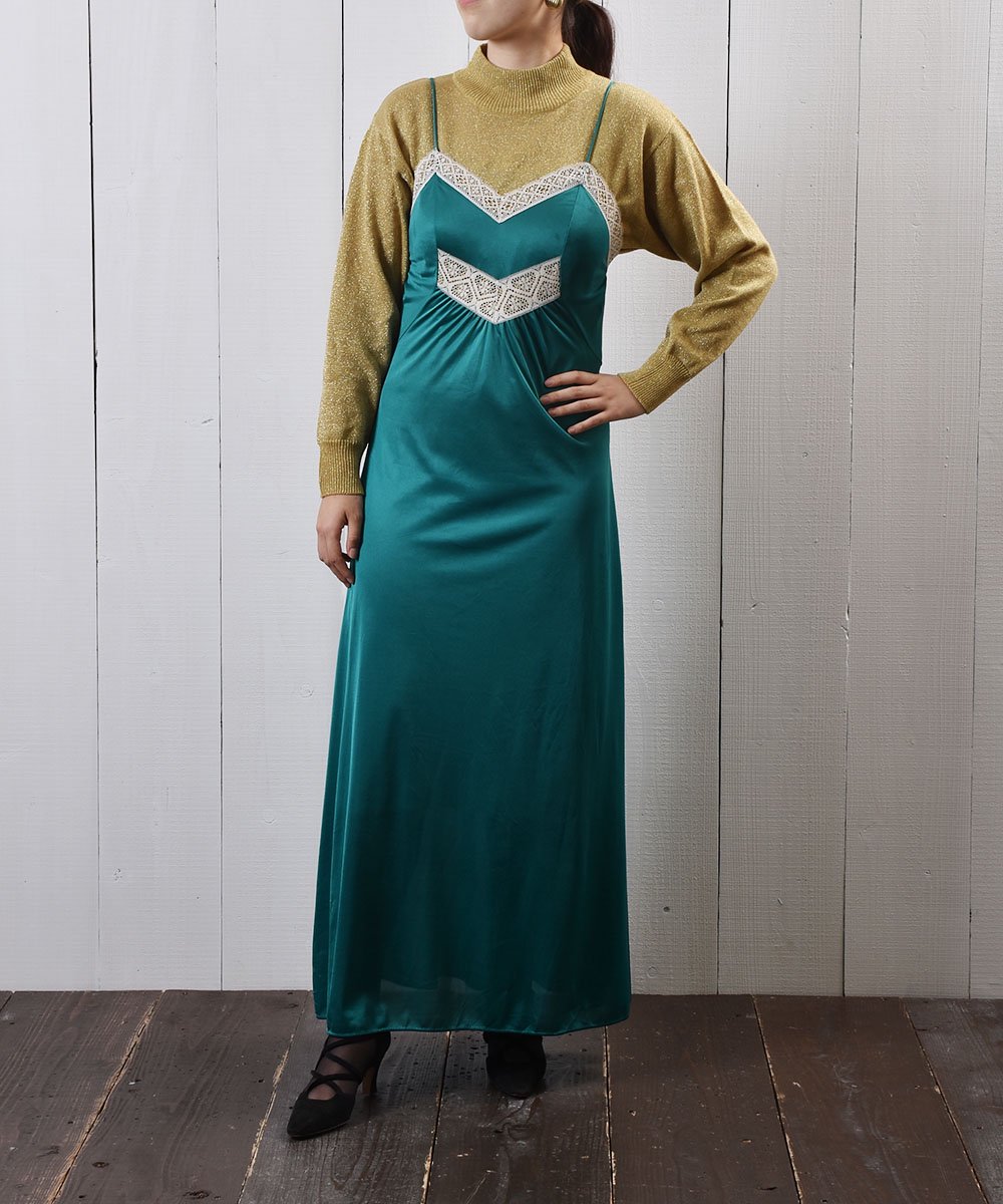 70~80年代 アメリカ製「シアーズ」 キャミソール ランジェリー ドレス