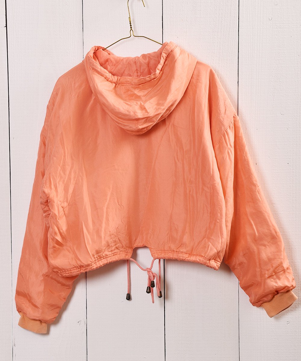 ͥ󥫥顼 륯 աǥ 㥱å  硼ȾHoodie Silk Jacket  PinkOrange ͥ