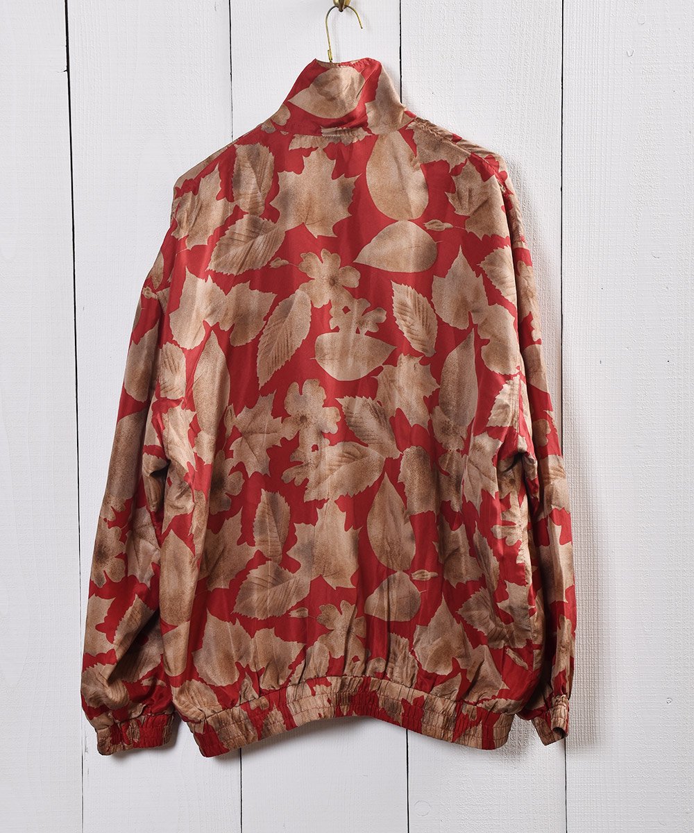 륯 㥱å ֥륾  Fallen Leaves Pattern Silk Jacket  Blouson Typeͥ