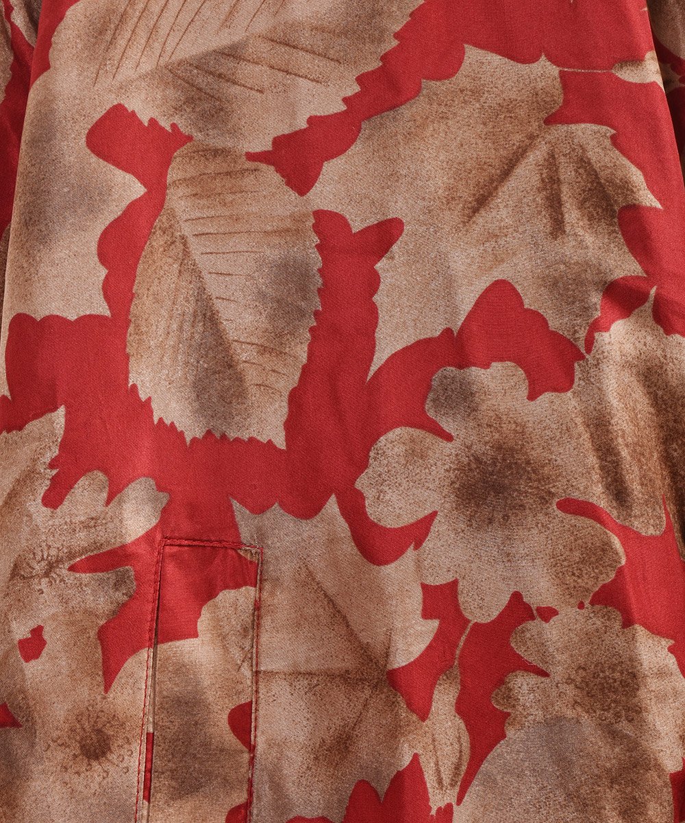  륯 㥱å ֥륾  Fallen Leaves Pattern Silk Jacket  Blouson Typeͥ