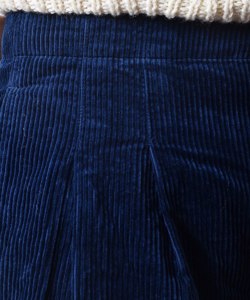 ǥ 磻ɥѥ ̵ ͥӡWide Pants Plain Corduroy Navyͥ