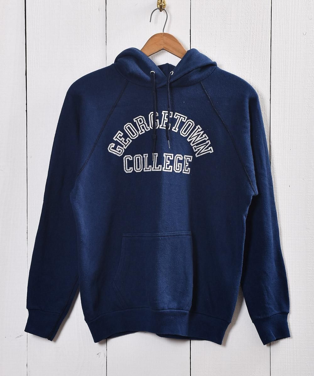 アメリカ製 Georgetown College カレッジパーカー Made In Usa College Hoodie 古着のネット通販サイト 古着屋グレープフルーツムーン Grapefruitmoon Onlineshop ヴィンテージアイテム レトロファッション