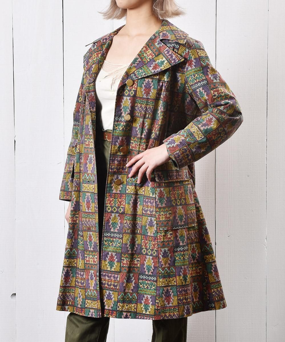 70?80年代 エスニック チェスターコート｜70?80's Ethnic Chester Coat