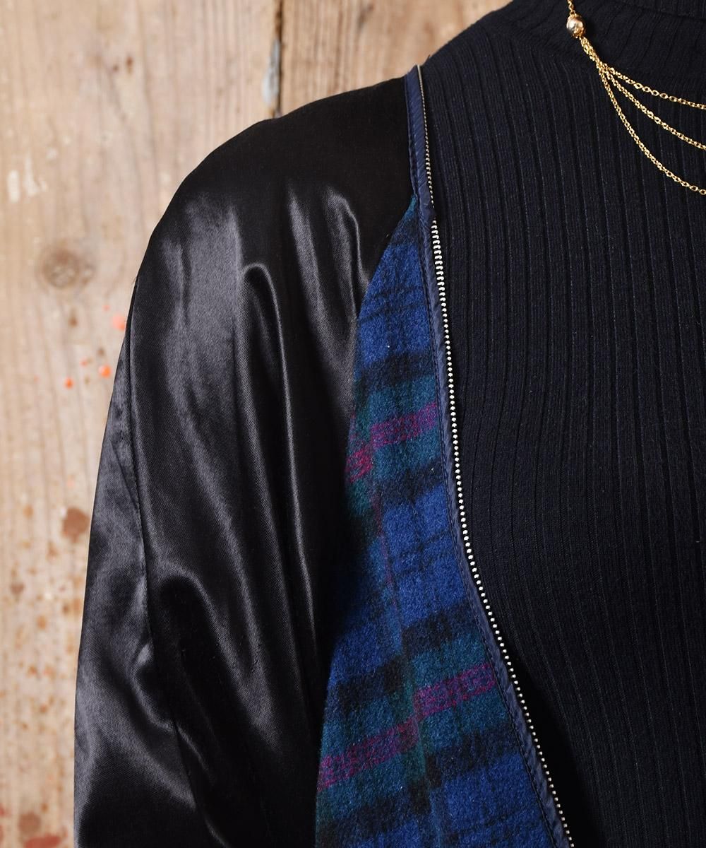 タータン チェック ライナー コート ネイビー|Tartan Check Liner ... RAFFINER ネイビー チェック コート