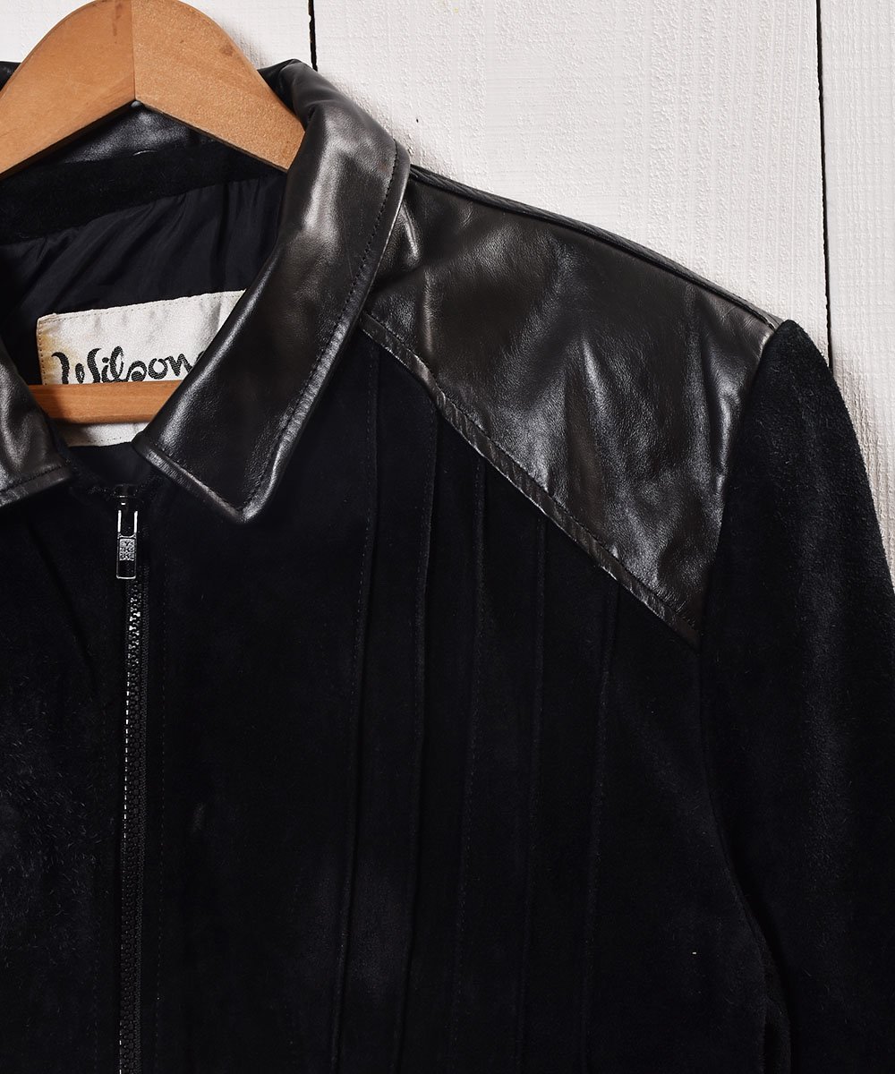 wilson leather ウィルソンレザー　革ジャン　レザージャケット　短丈着用モデル171cm52kg