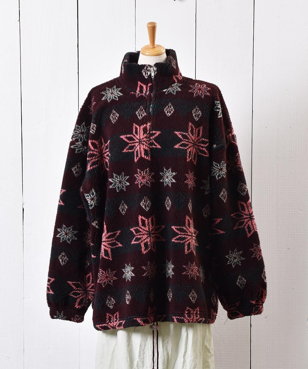 USA VINTAGE JORY&CO CRYSTAL OF SNOW DESIGN FLEECE HOODED USA VINTAGE JORY&CO CRYSTAL OF SNOW DESIGN FLEECE HOODED