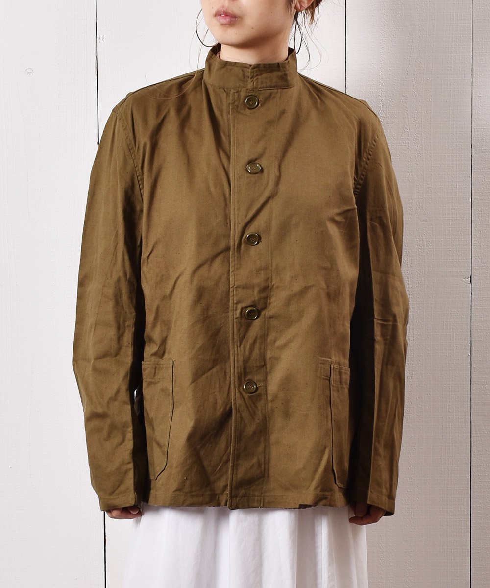 チェコ軍 スタンドカラーシャツジャケット - 古着のネット通販サイト 