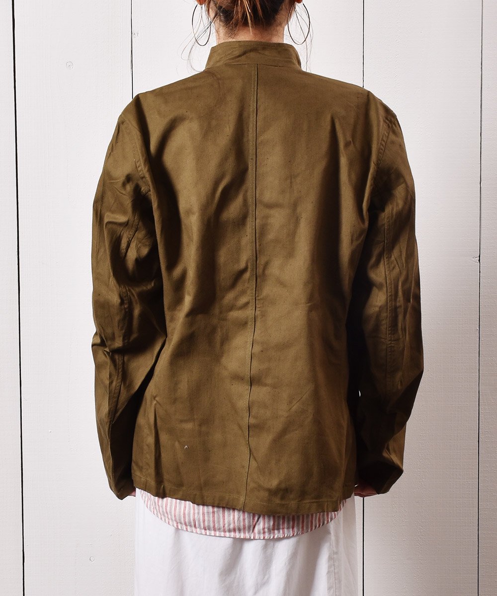 チェコ軍 スタンドカラーシャツジャケット - 古着のネット通販サイト 