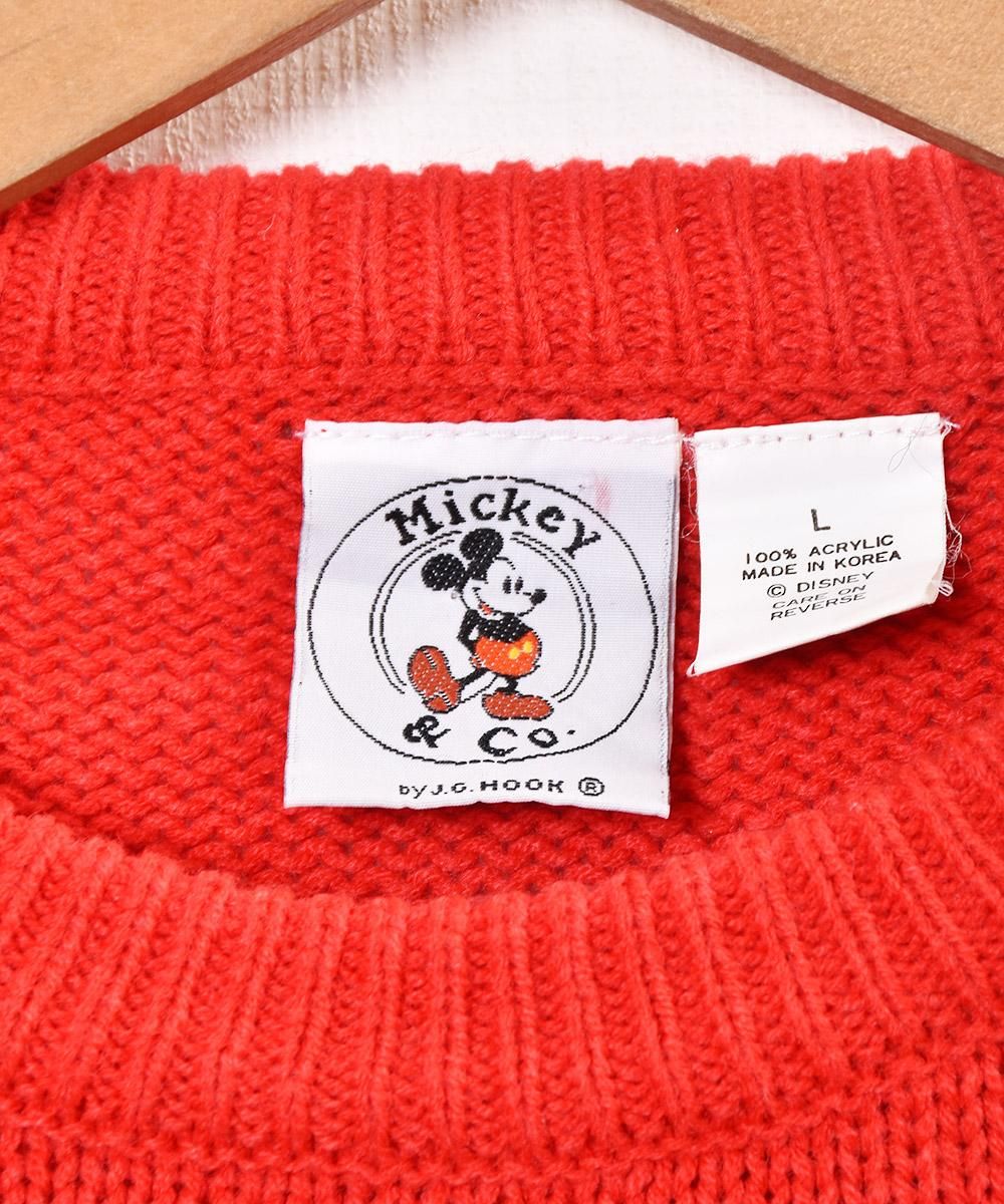 Mickey&Co. ニットセーター 「ミッキーマウス」 - 古着屋 Mickey&Co. ニットセーター 「ミッキーマウス」 - 古着屋