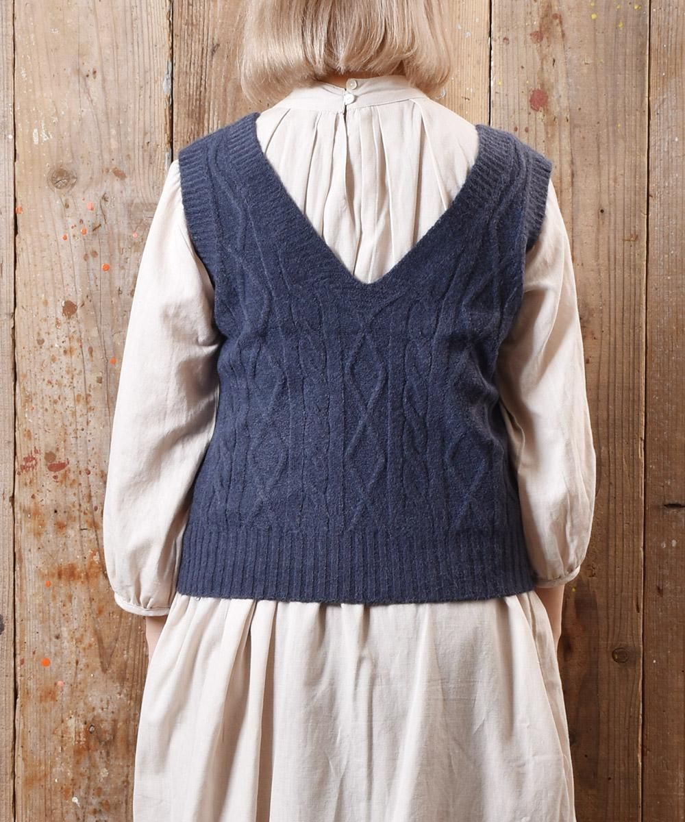 MUNITALP オニカノコニットベスト グレー MUNITALP オニカノコニットベスト グレー