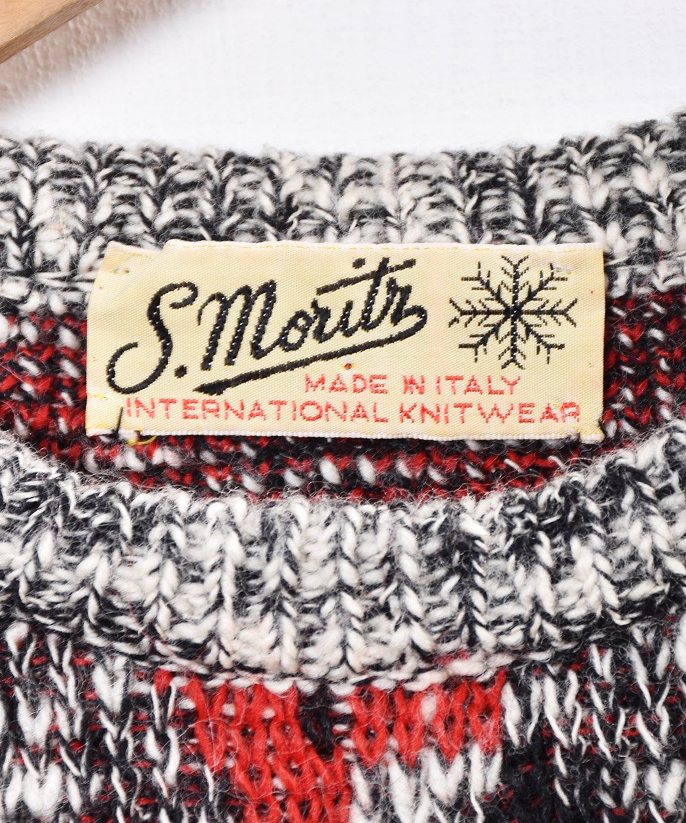 イタリア製 総柄ニットセーター - 古着のネット通販サイト 古着屋