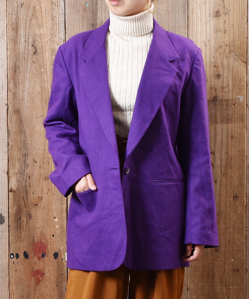 人気カラーの ジャケット 紫 パープル