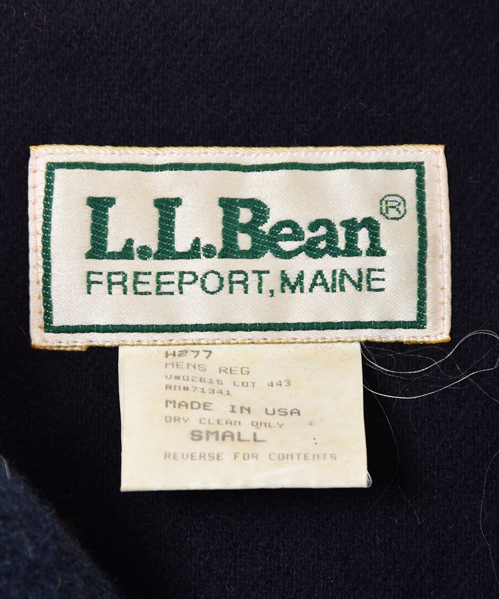アメリカ製”L.L. Bean” ウールダッフルコート チェックパターン - 古着 