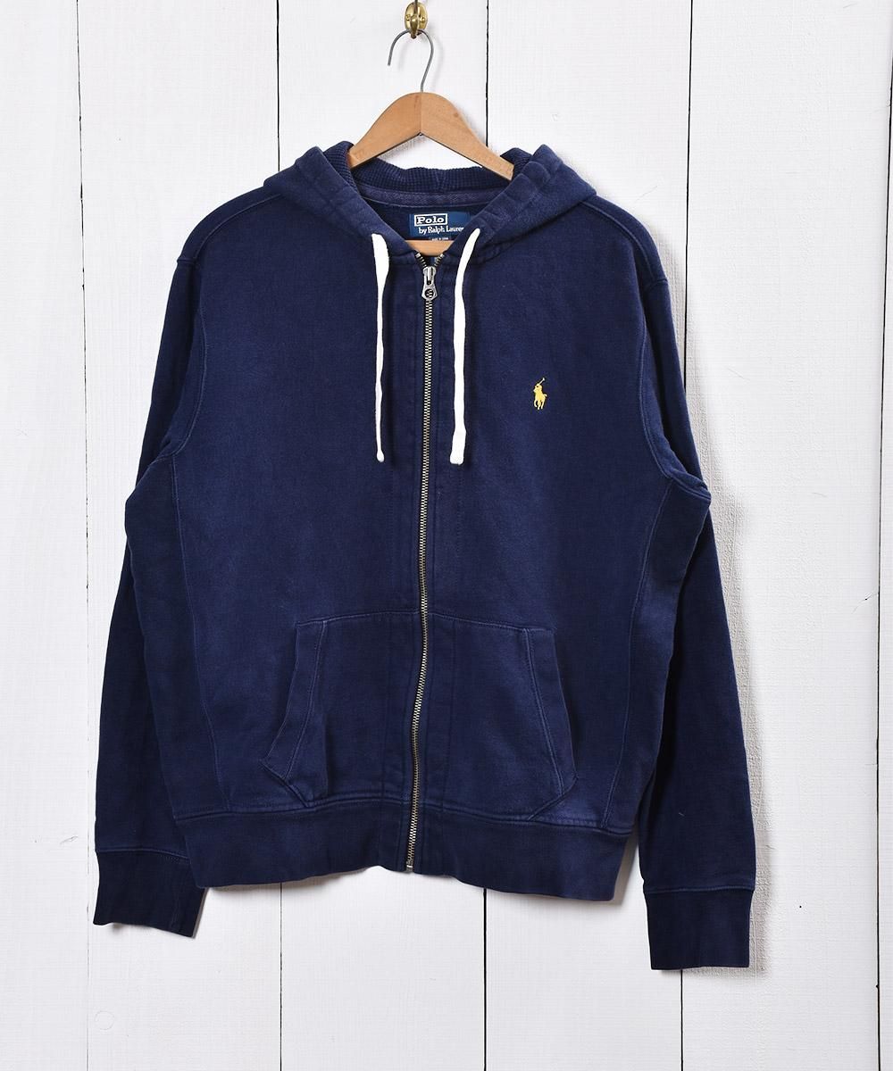 Polo by Ralph Lauren ジップパーカー ネイビー - 古着のネット通販 ...